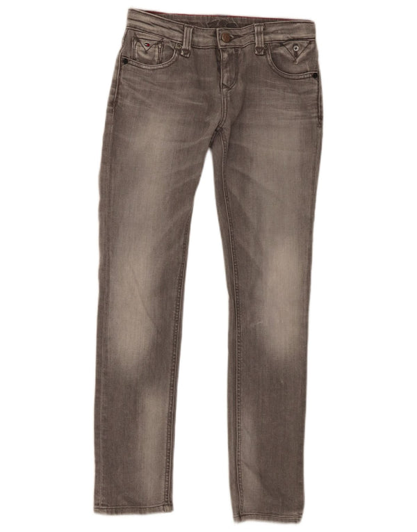 Tommy Hilfiger Vaqueros Slim para Niñas 11-12 Años W26 L28 Algodón Gris