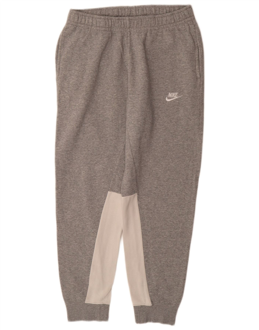 NIKE Hombre Pantalones de chándal Joggers Gris Medio Colorblock Algodón