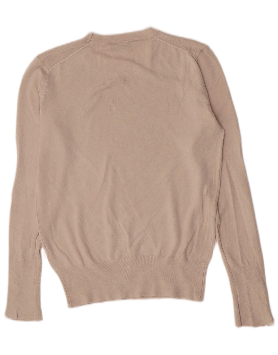 Zara - Jersey de cuello redondo para mujer, talla 40, color beige