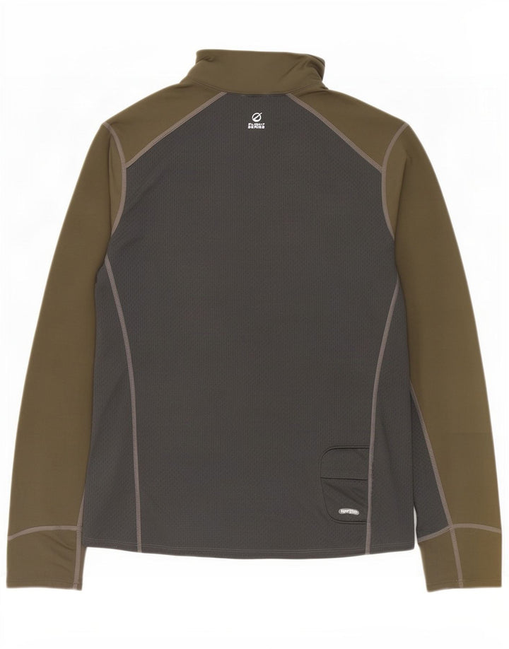 The North Face Sudadera con cremallera y cuello en color caqui para hombre
