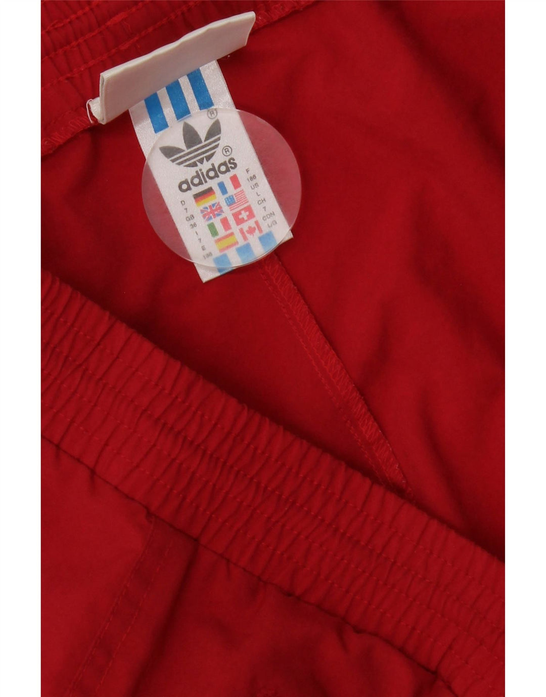 Adidas Hombre Chándal Pantalones Joggers Grande Rojo Poliéster