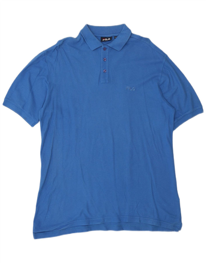 Fila Polo Hombre XL Algodón Azul