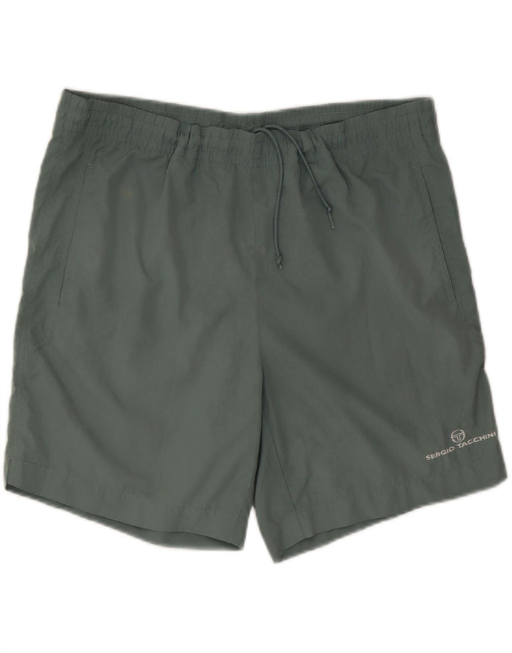 Sergio Tacchini Shorts deportivos para hombre XL Verde
