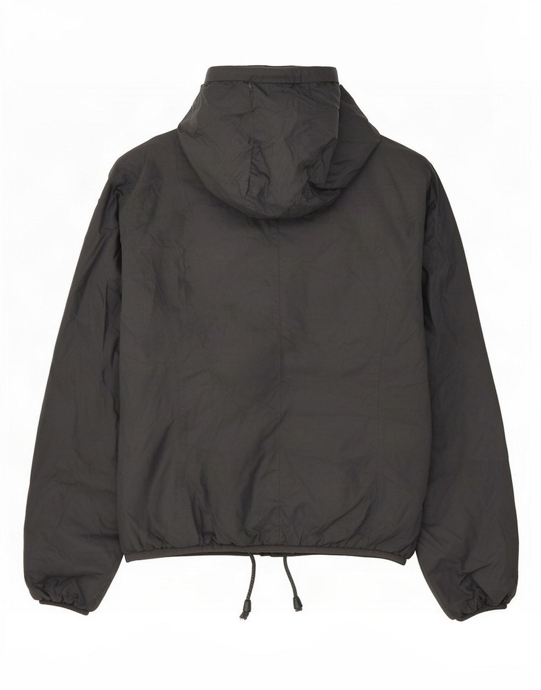 K-Way Chaqueta cortavientos con capucha para mujer UK 8 Small Gris Poliamida