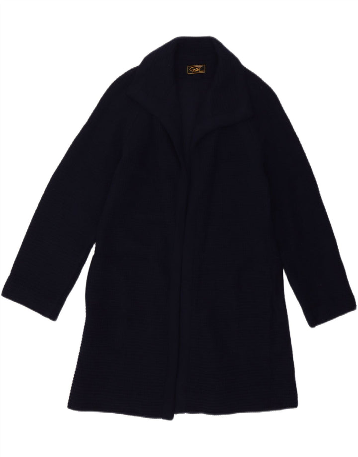 Gibi - Cárdigan abierto largo para mujer IT 42 Azul marino mediano