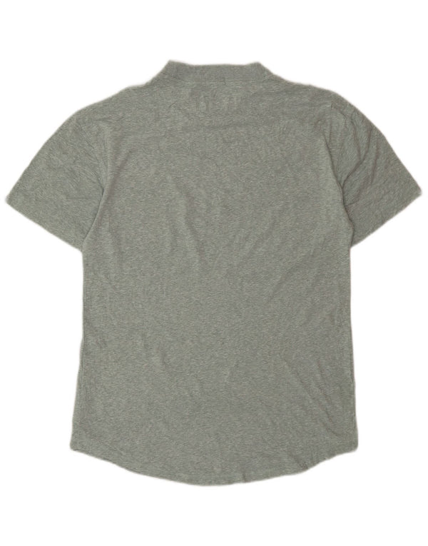 Abercrombie & Fitch Camiseta de corte relajado para hombre Top XS Algodón moteado verde