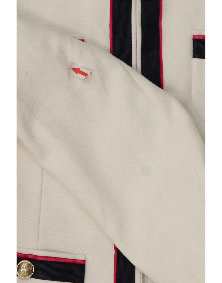 Zara Chaqueta Blazer para Mujer Reino Unido 10 Pequeña Rayas Blancas