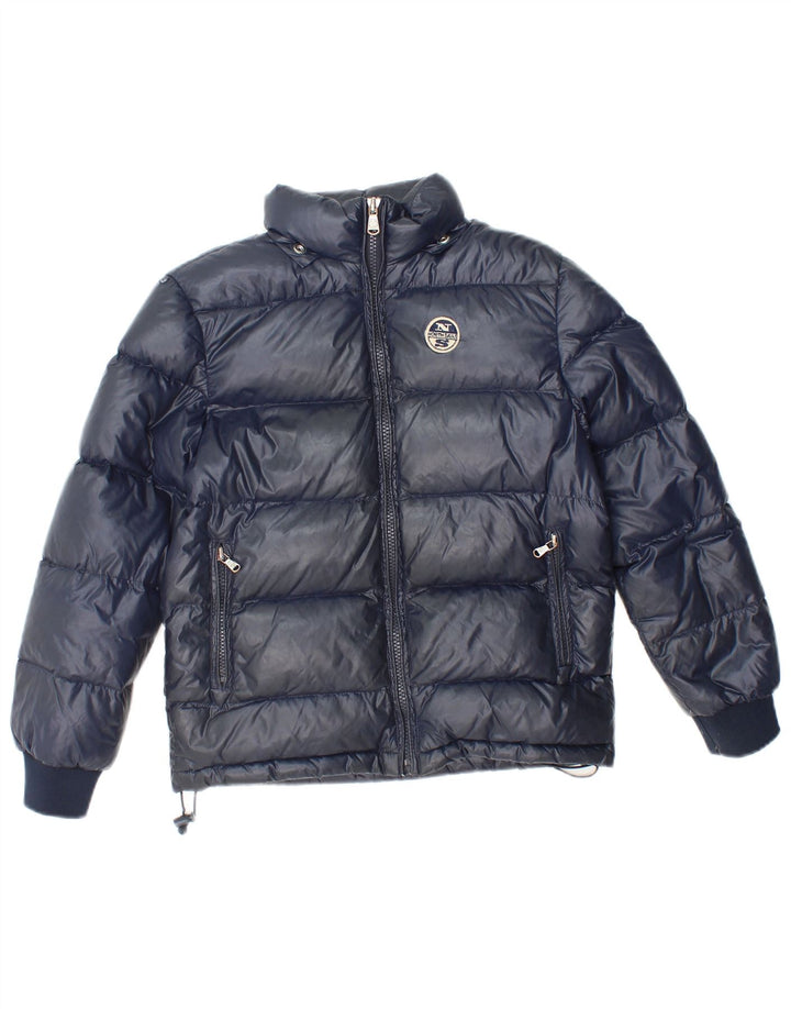 NORTH SAILS Boys Padded Jacket 7-8 Years Navy Blue Polyamide