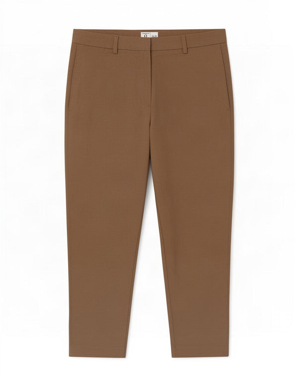 Marks & Spencer Pantalones cortos ajustados para mujer UK 12 Medium W30 L24 Beige