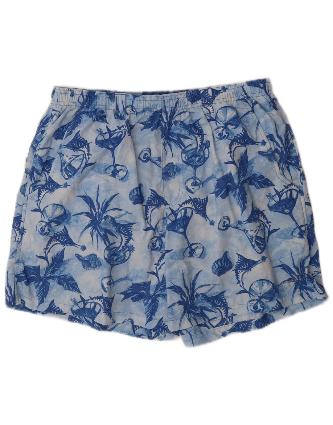 COLUMBIA Mens Swimming Shorts Medium  Blue Nylon