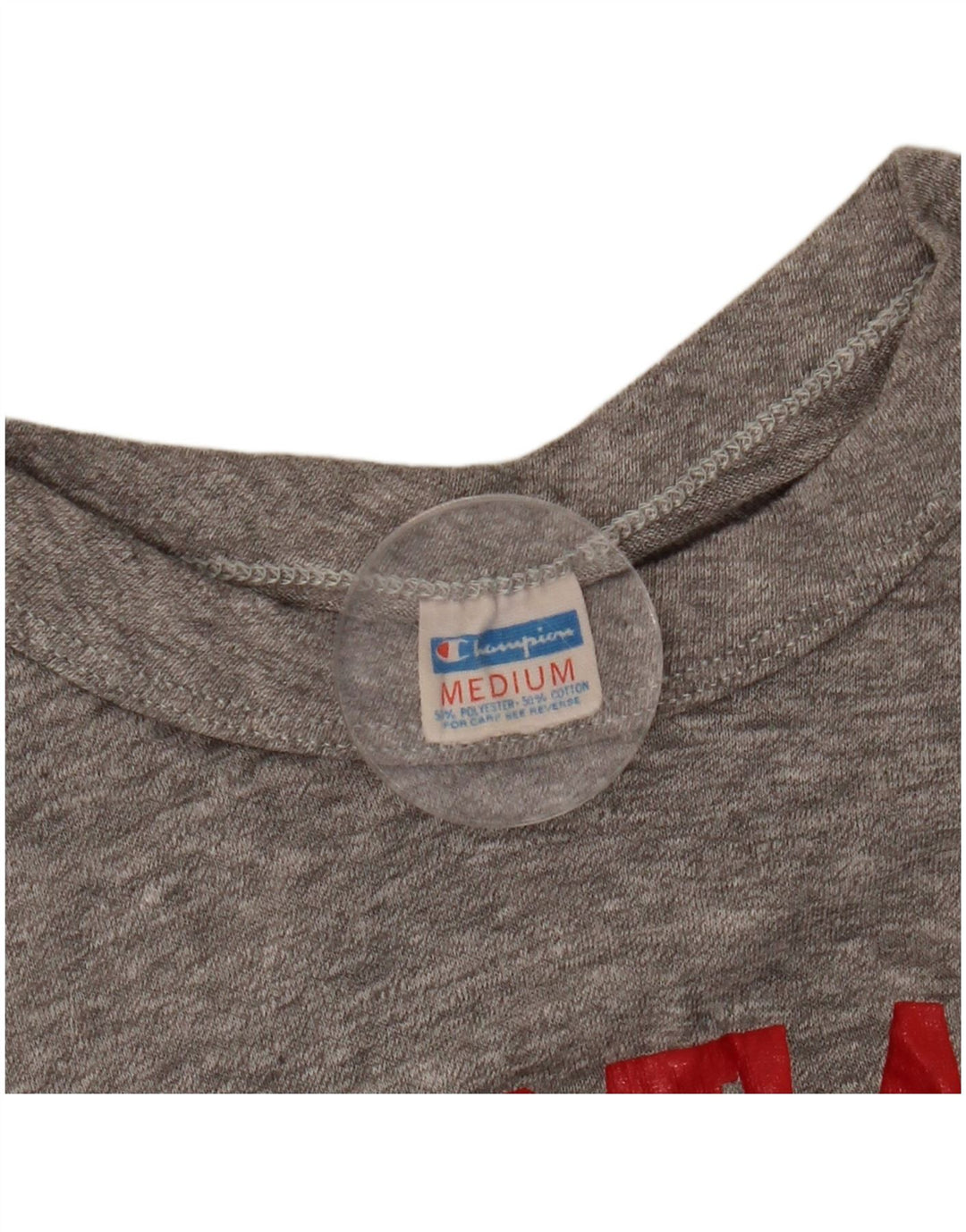 CHAMPION Camiseta gráfica para mujer Top UK 12 Poliéster gris medio