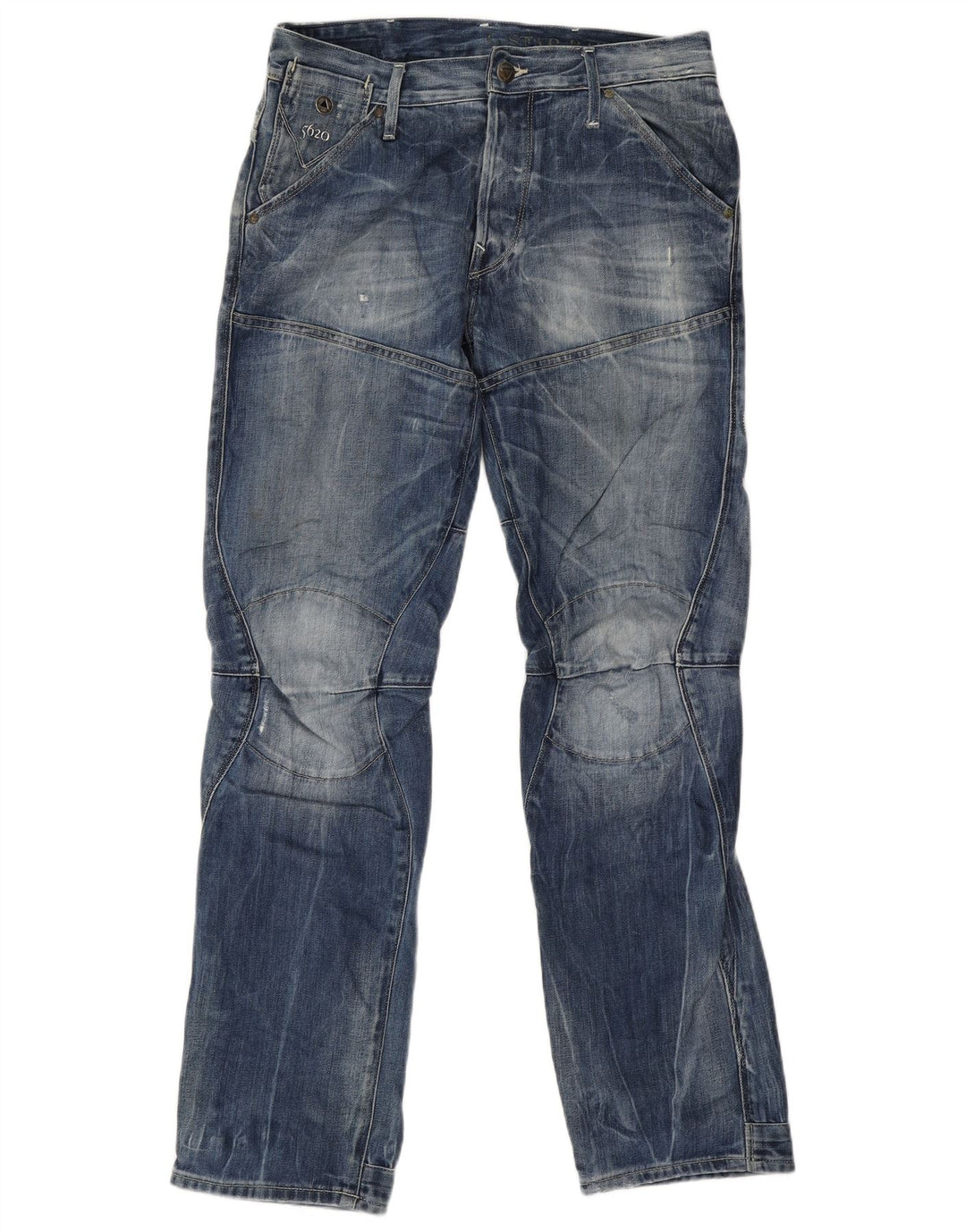 Vaqueros rectos gráficos para hombre G-Star W30 L32 Algodón azul