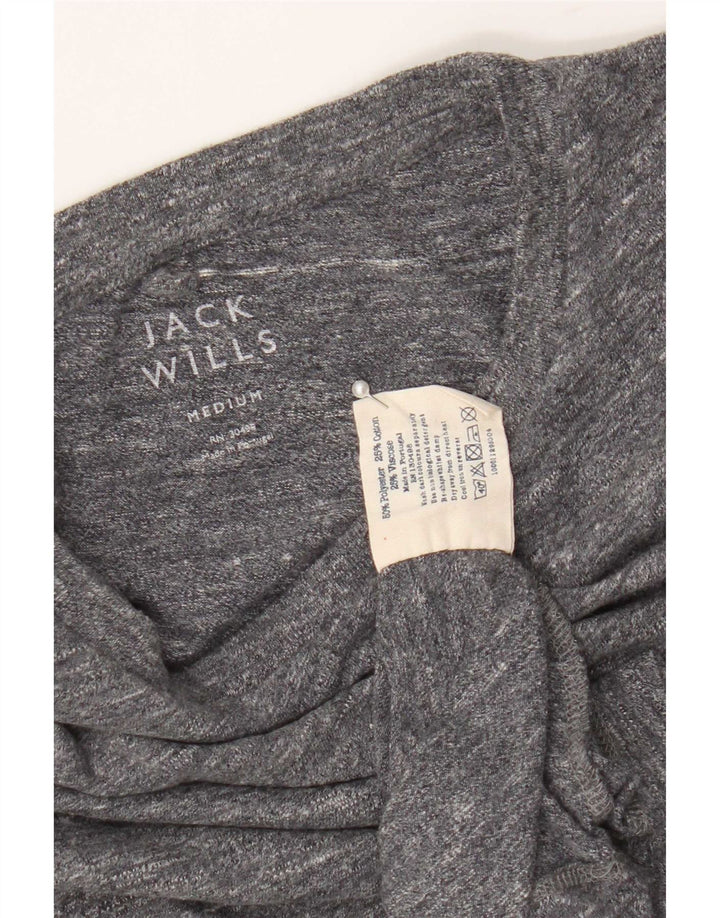 Jack Wills Camiseta regular de manga corta para hombre Top gris medio moteado