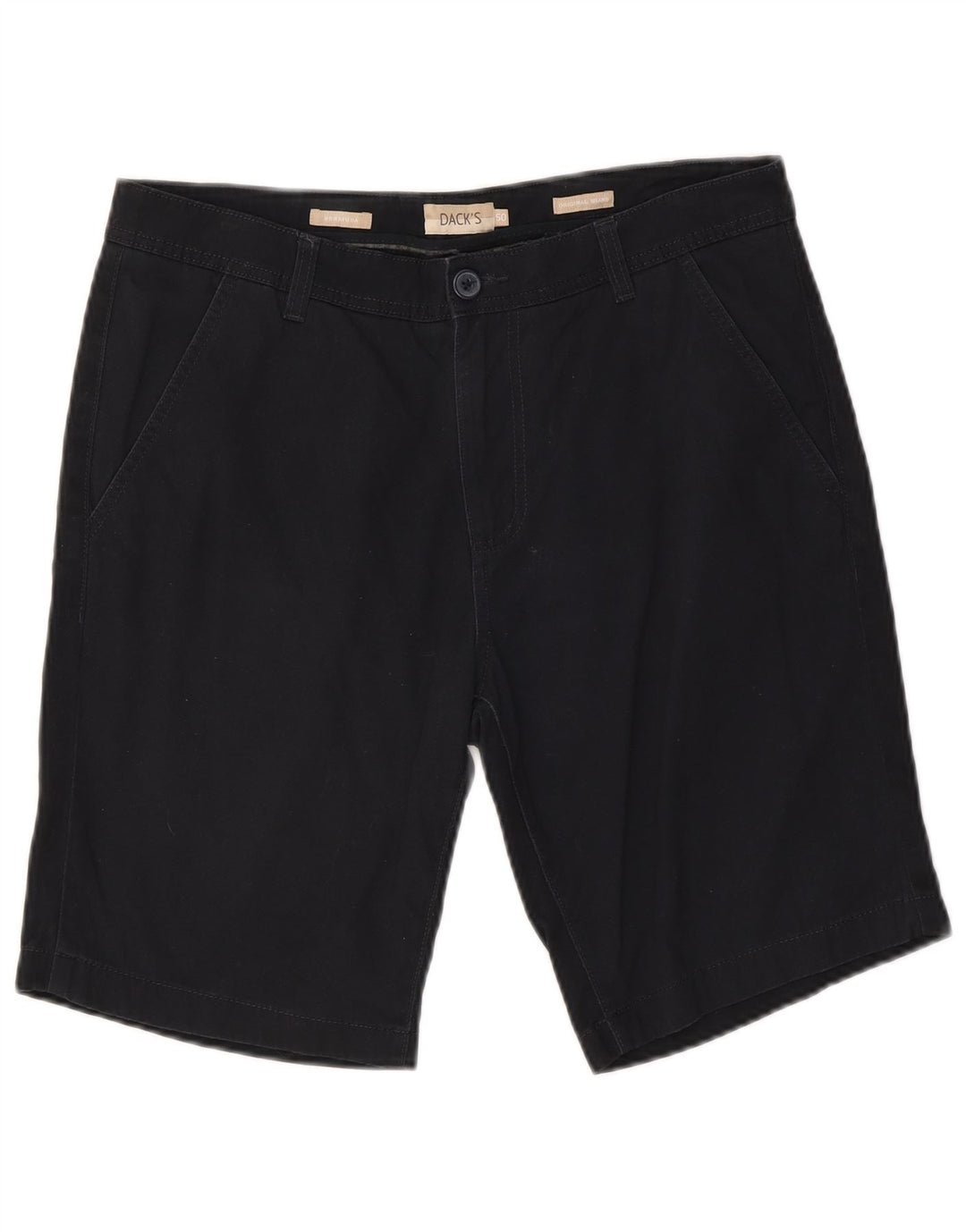 Dack's Bermudas para hombre IT 50 grande W34 algodón azul marino