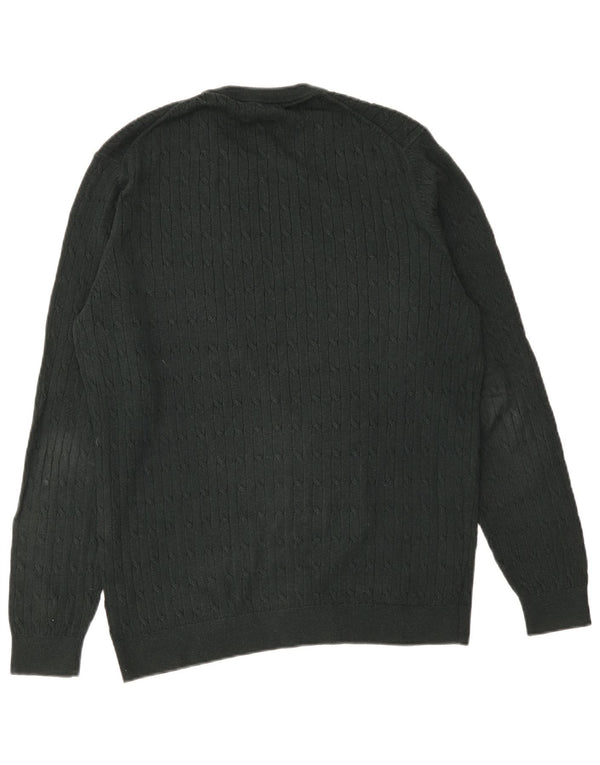 Massimo Dutti Jersey Cuello Redondo Hombre XL Verde Algodón