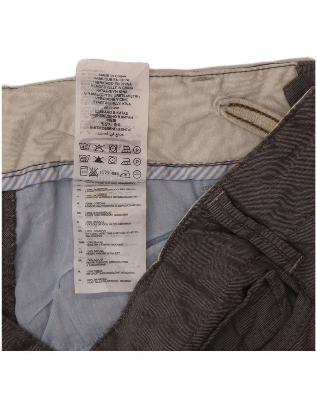Falda Cargo G-Star Mujer W28 Algodón Gris Medio