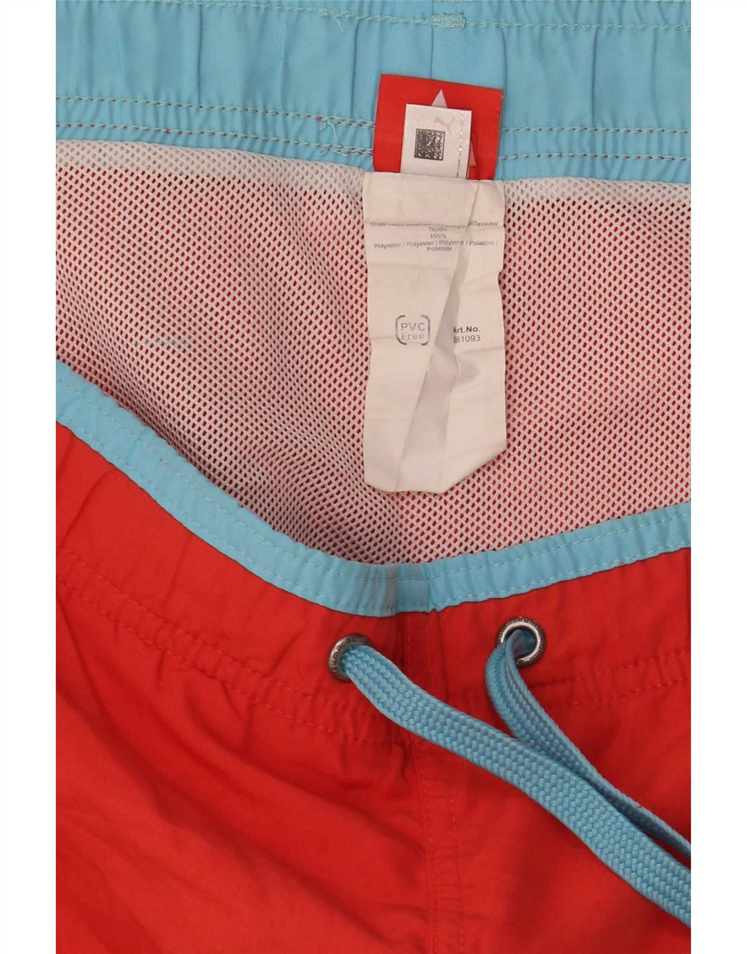 Puma Bañador con gráfico para hombre, talla grande, poliéster rojo