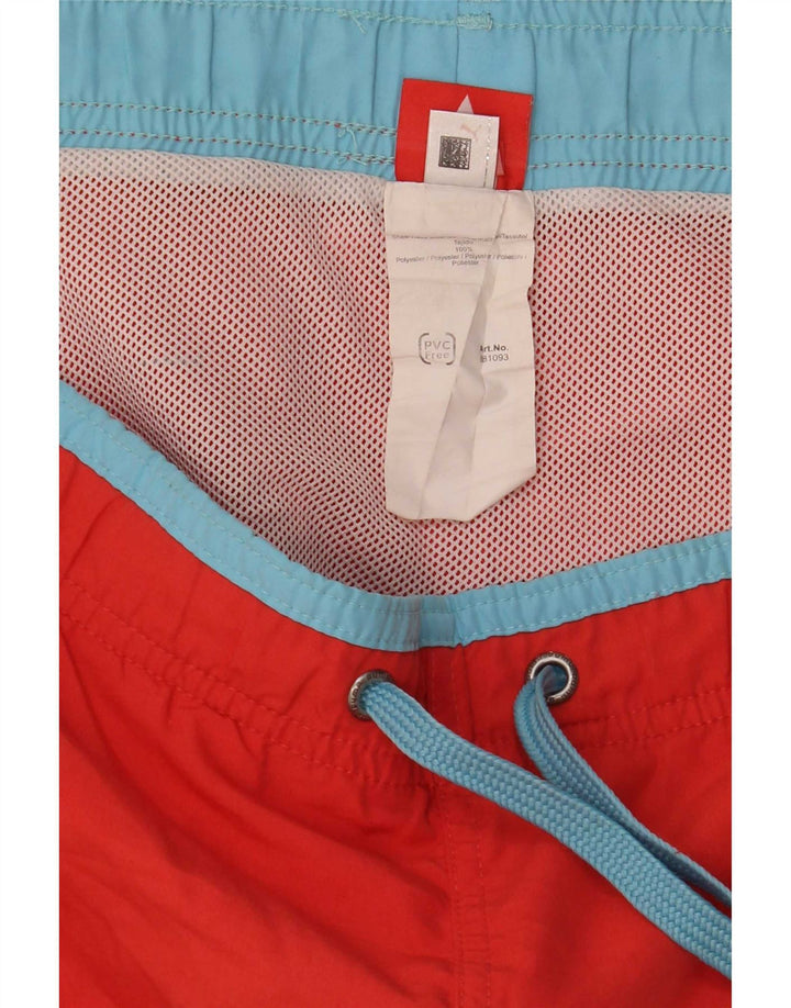Puma Bañador con gráfico para hombre, talla grande, poliéster rojo