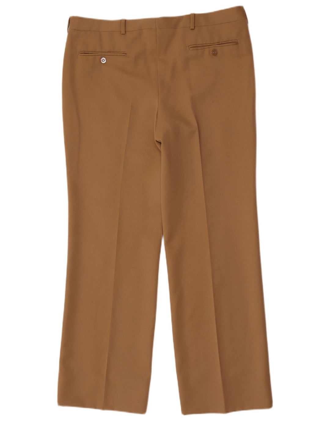 Pantalón de traje recto vintage para hombre W36 L30 Beige