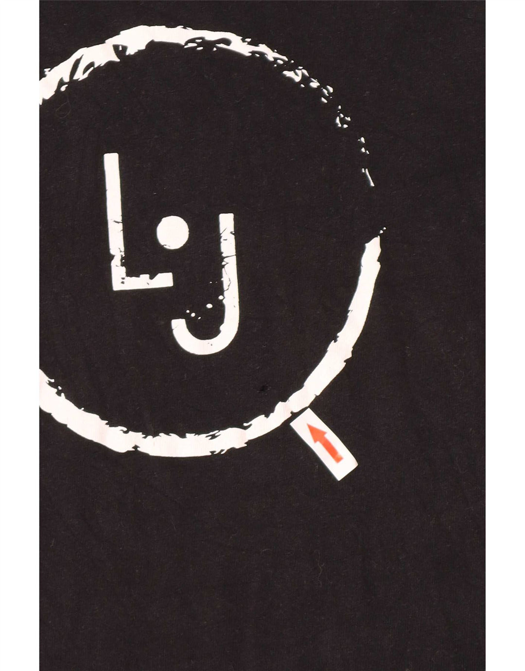 Liu Jo - Camiseta gráfica para hombre, talla pequeña, algodón negro