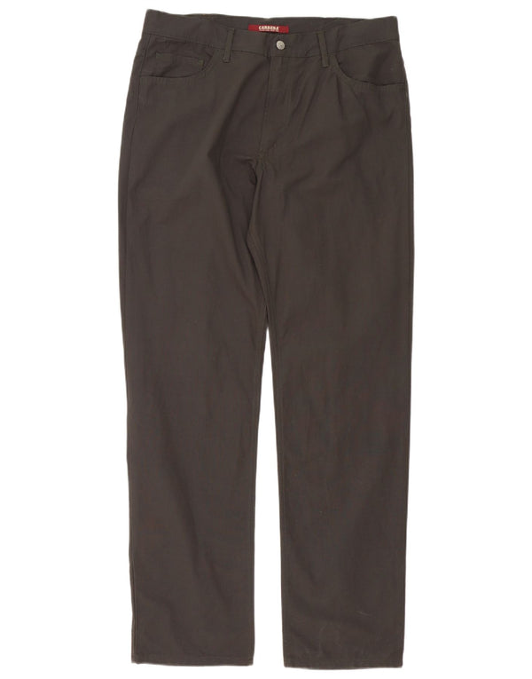Pantalones informales rectos para hombre Carrera W38 L34 Algodón gris