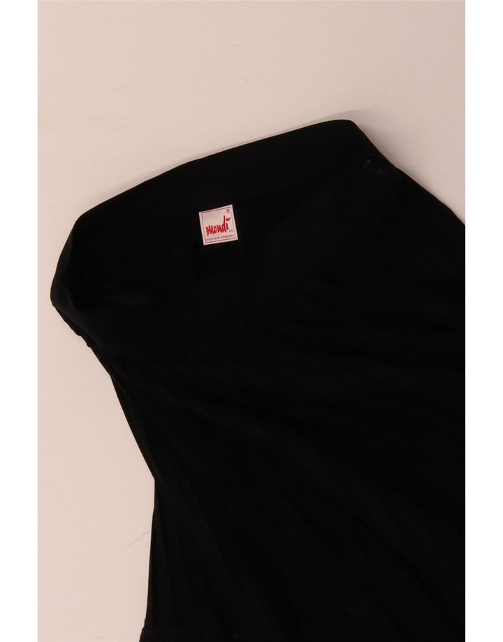 MONDI Falda plisada para mujer EU 40 Mediana W28 Algodón negro