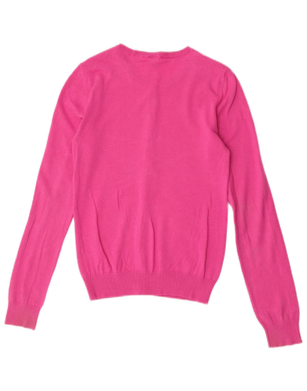 Benetton Cárdigan Mujer UK 8 Small Rosa