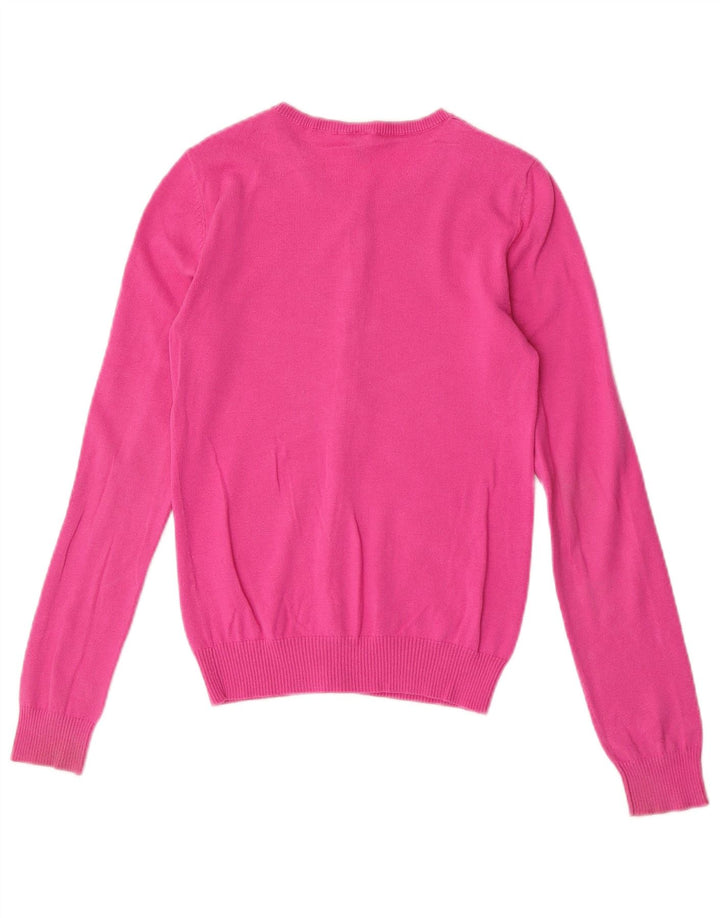 Benetton Cárdigan Mujer UK 8 Small Rosa