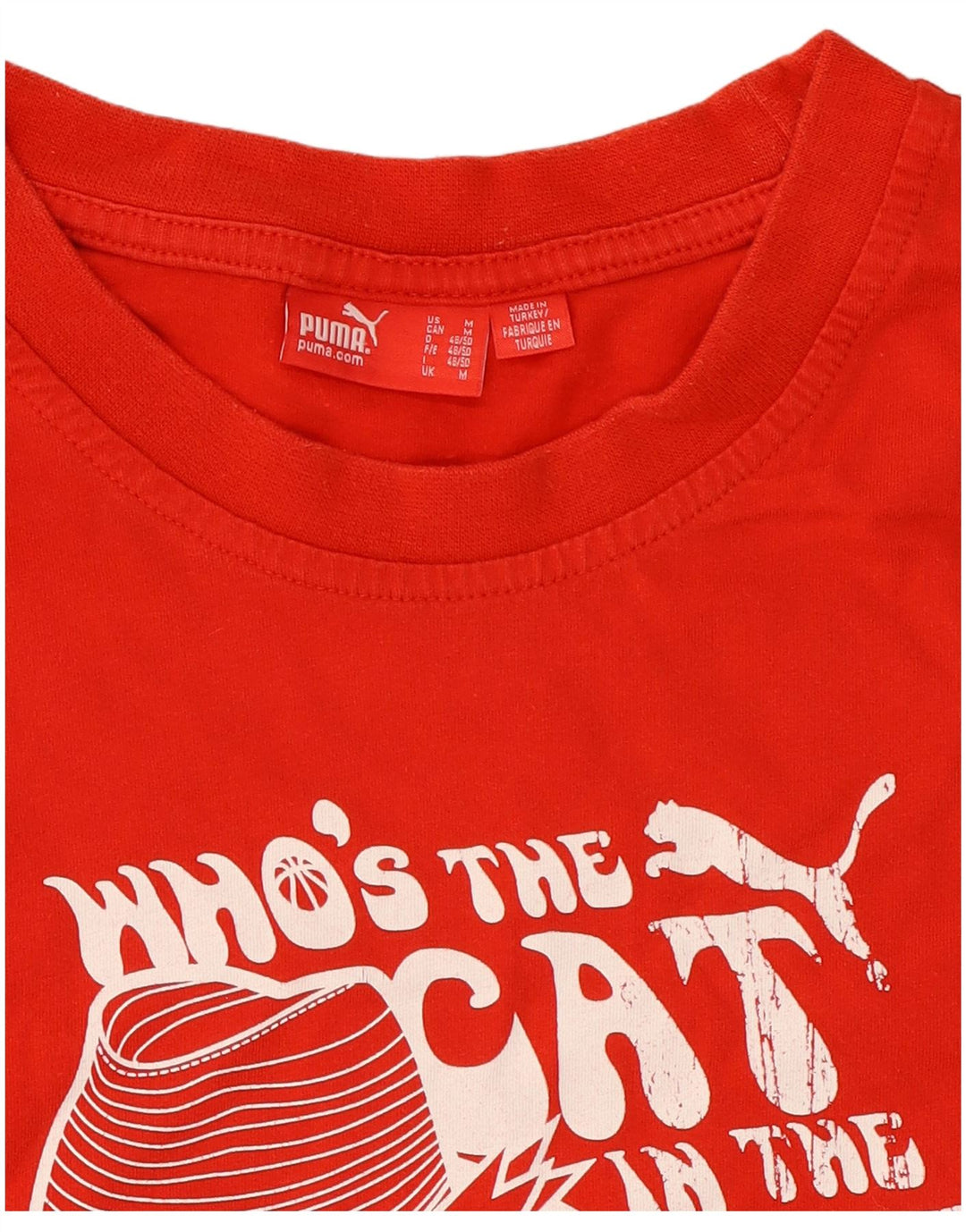 Puma Camiseta Gráfica para Hombre Top Medium Rojo