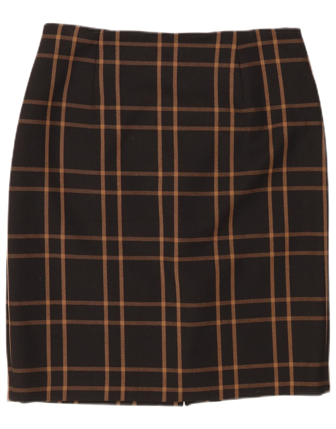 HOBBS Falda recta para mujer UK 12 Medium W30 Black Plaid