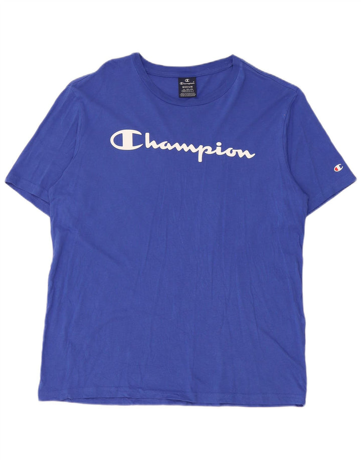 Champion Camiseta Gráfica para Hombre Top Azul Medio