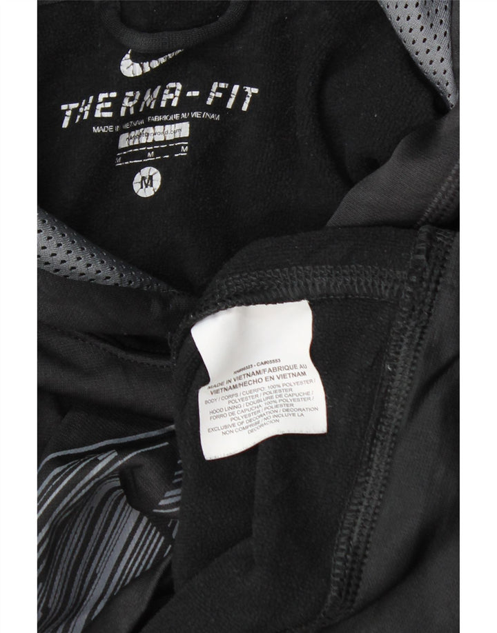 Nike Therma-Fit Graphic Sudadera con capucha para hombre, color azul marino mediano, poliéster
