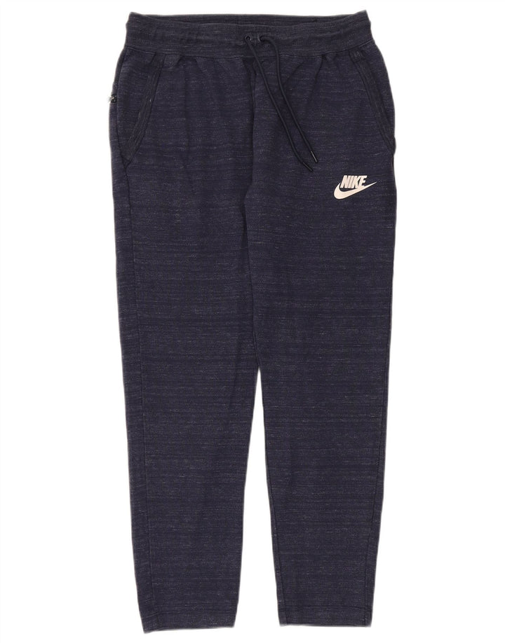 Nike - Pantalón de chándal para hombre, talla grande, algodón moteado en azul marino