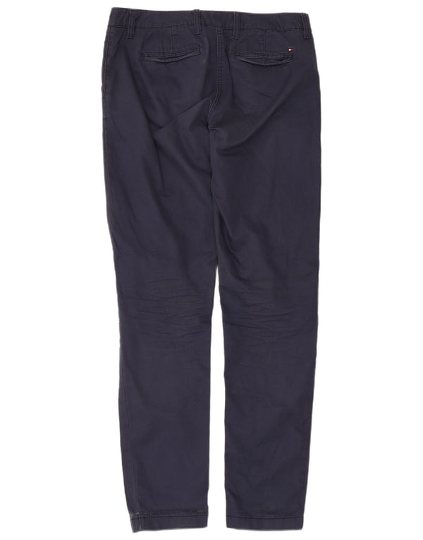 Tommy Hilfiger Pantalones chinos delgados para hombre US 8 Medium W32 L31 Azul marino
