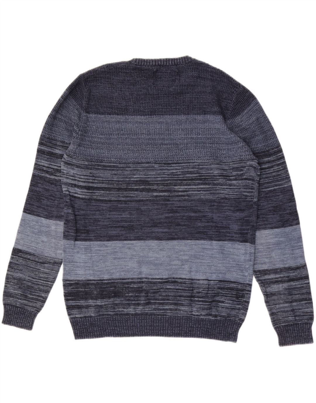 Jack & Jones Hombre Jersey Con Cuello Redondo De Algodón A Rayas Azul Medio