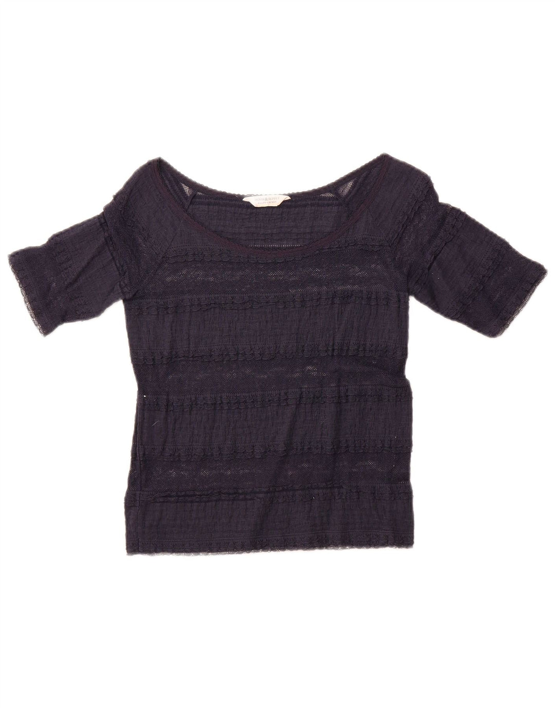 Ralph Lauren Blusa corta para mujer Reino Unido 12 Azul marino mediano