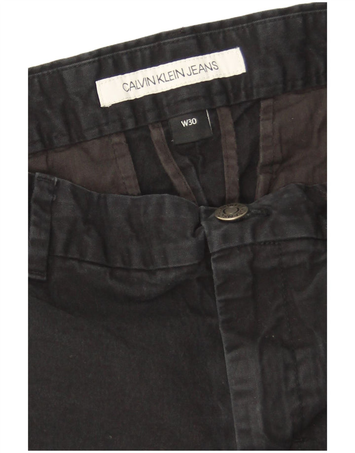 Pantalones cortos chinos Calvin Klein para hombre W30 Algodón azul marino mediano