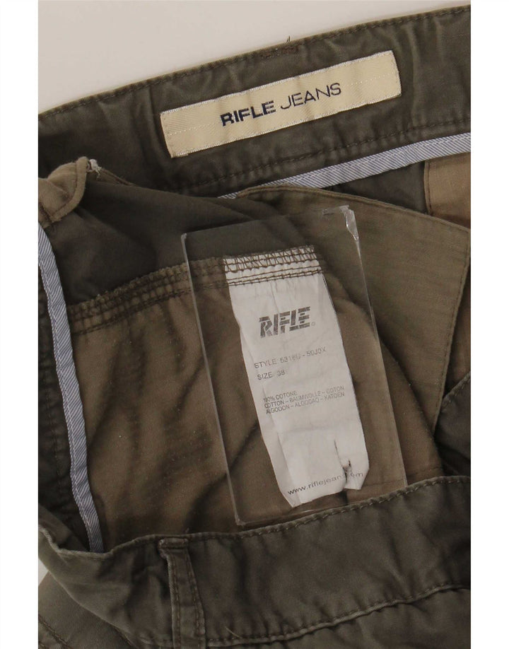 Pantalones cortos tipo cargo para hombre Rifle W38 XL Algodón gris