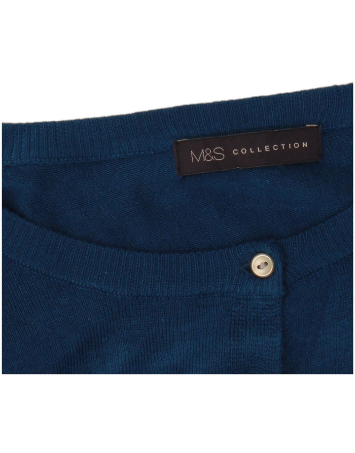 Marks & Spencer - Cárdigan para mujer, talla 40, XL, color azul