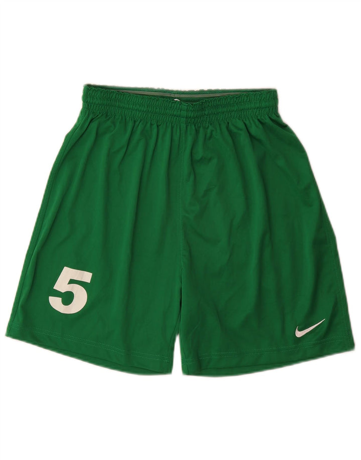 Pantalones cortos deportivos con estampado gráfico para hombre Nike Poliéster verde medio