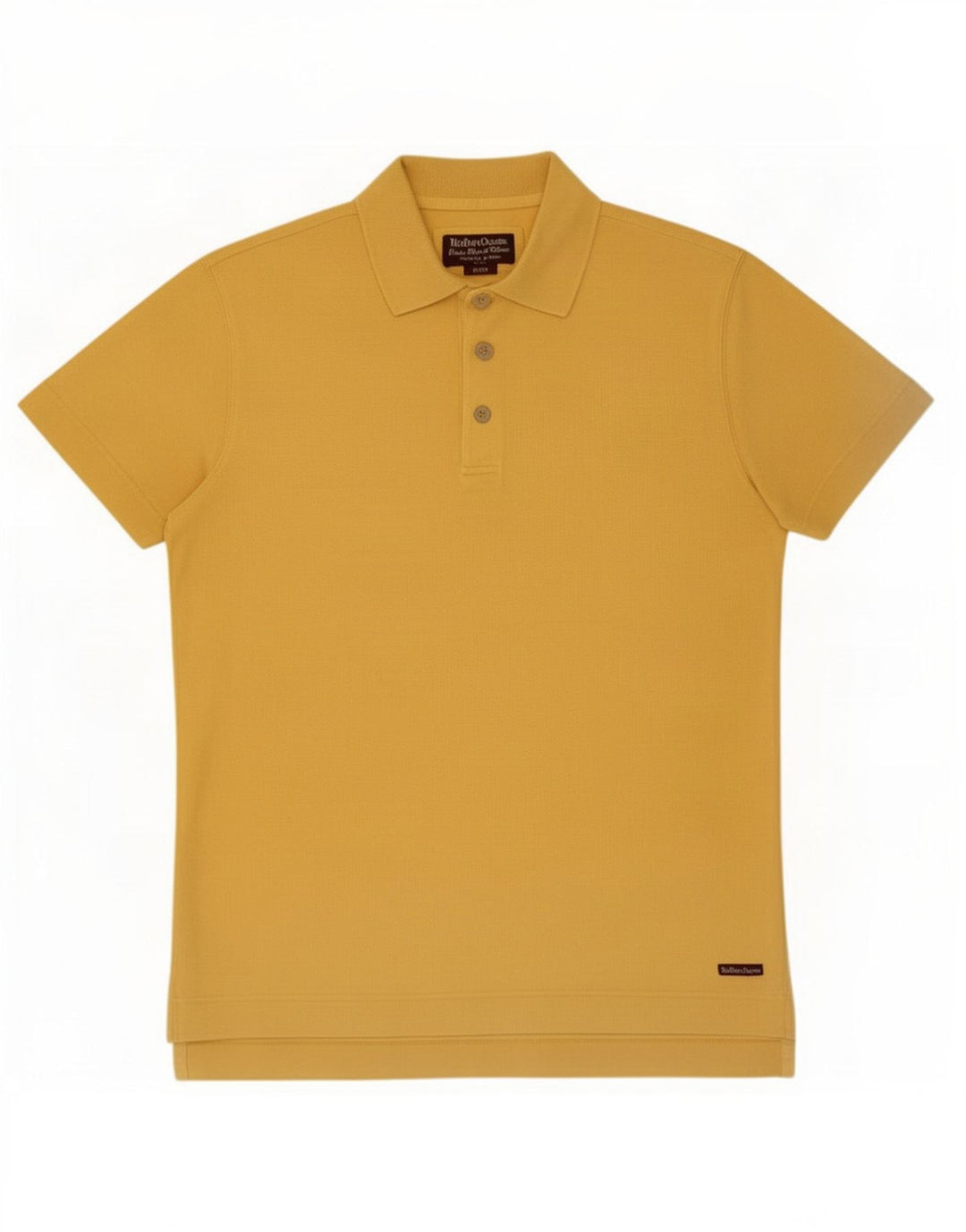 Marlboro Classics Polo para hombre grande de algodón amarillo