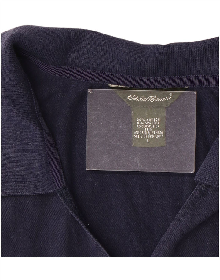 Eddie Bauer Blusa sin mangas para mujer UK 40 Grande Algodón azul marino