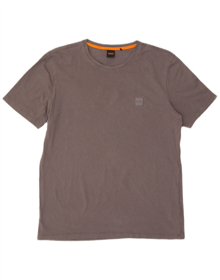 Hugo Boss Hombre Camiseta Top XL Gris