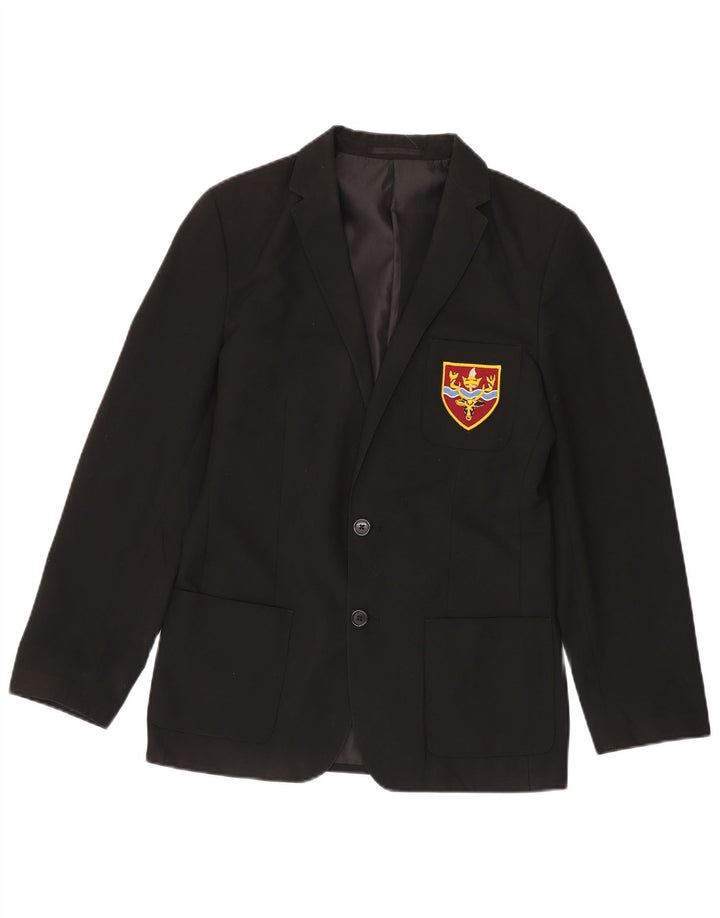 Marks & Spencer Chaqueta tipo blazer de 2 botones para niño 14-15 años Poliéster negro