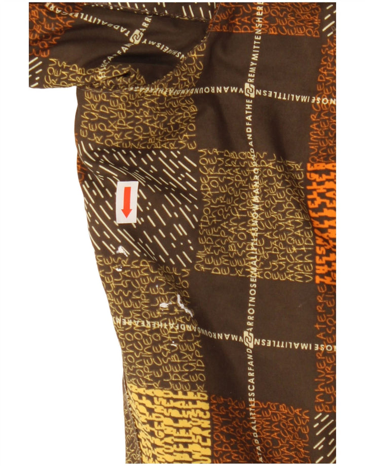 Billabong Chaqueta cortavientos con capucha para mujer Talla 3 Small Brown Check