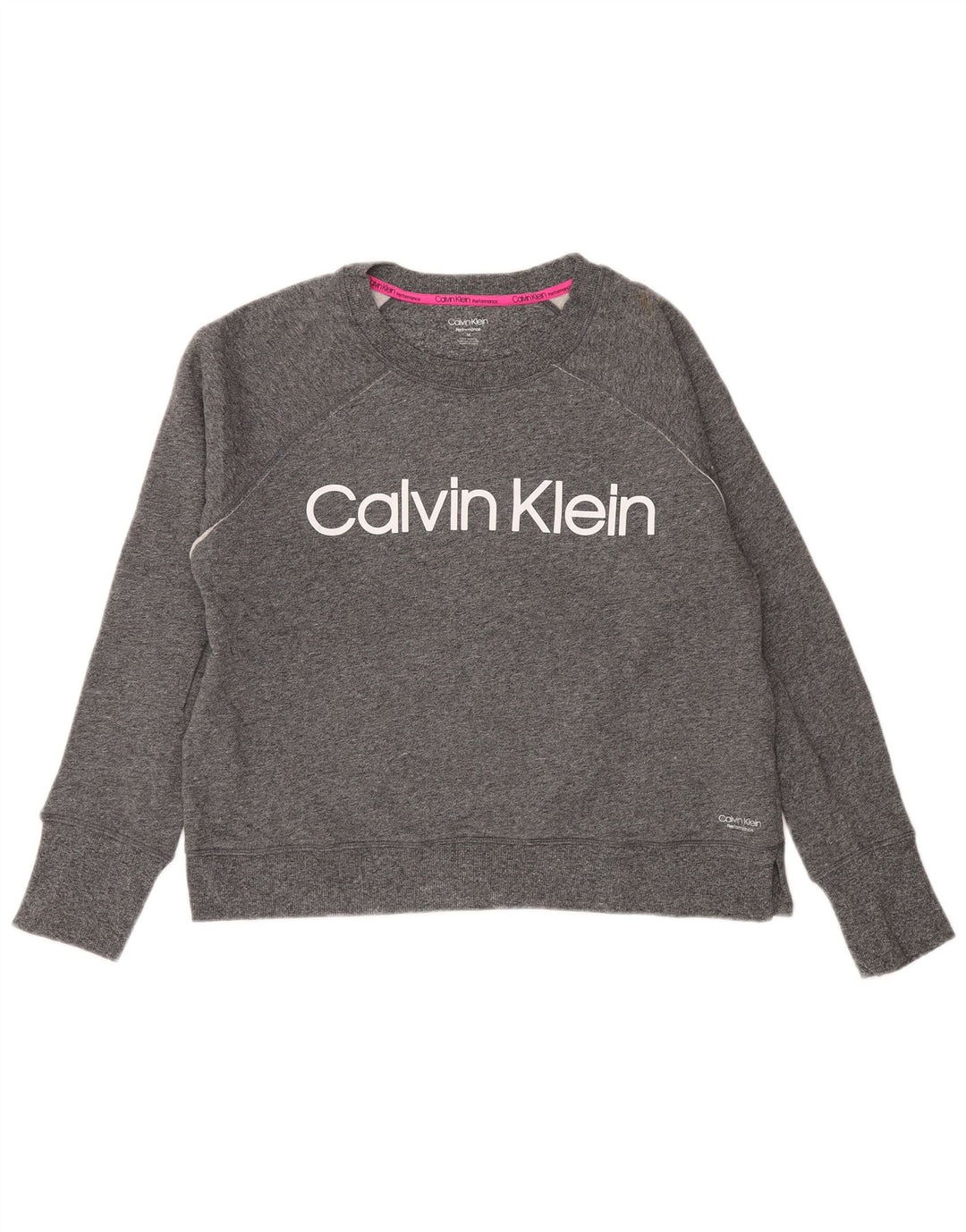 CALVIN KLEIN Sudadera de alto rendimiento para mujer UK 40 Gris medio
