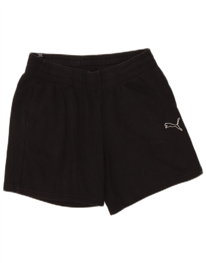 Pantalones cortos deportivos Puma para hombre de algodón negro mediano