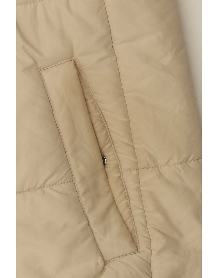 Marks & Spencer Chaqueta acolchada con capucha para mujer UK 12 Medium Off White