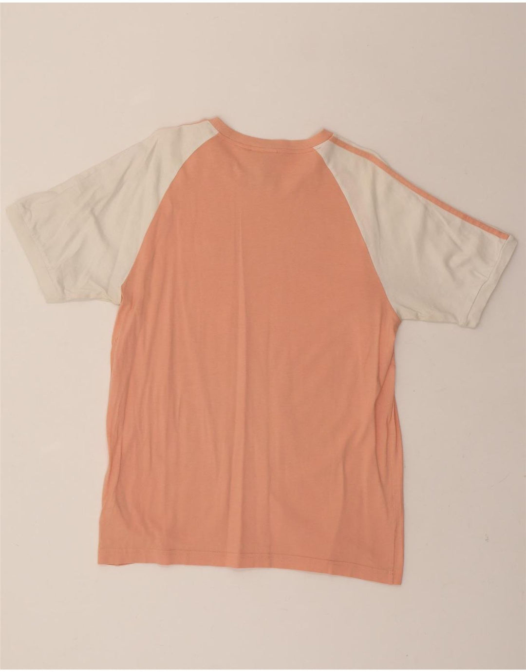 ADIDAS Mens T-Shirt Top Medium Pink Colourblock Cotton Vintage Adidas and Second-Hand Adidas from Messina Hembry 