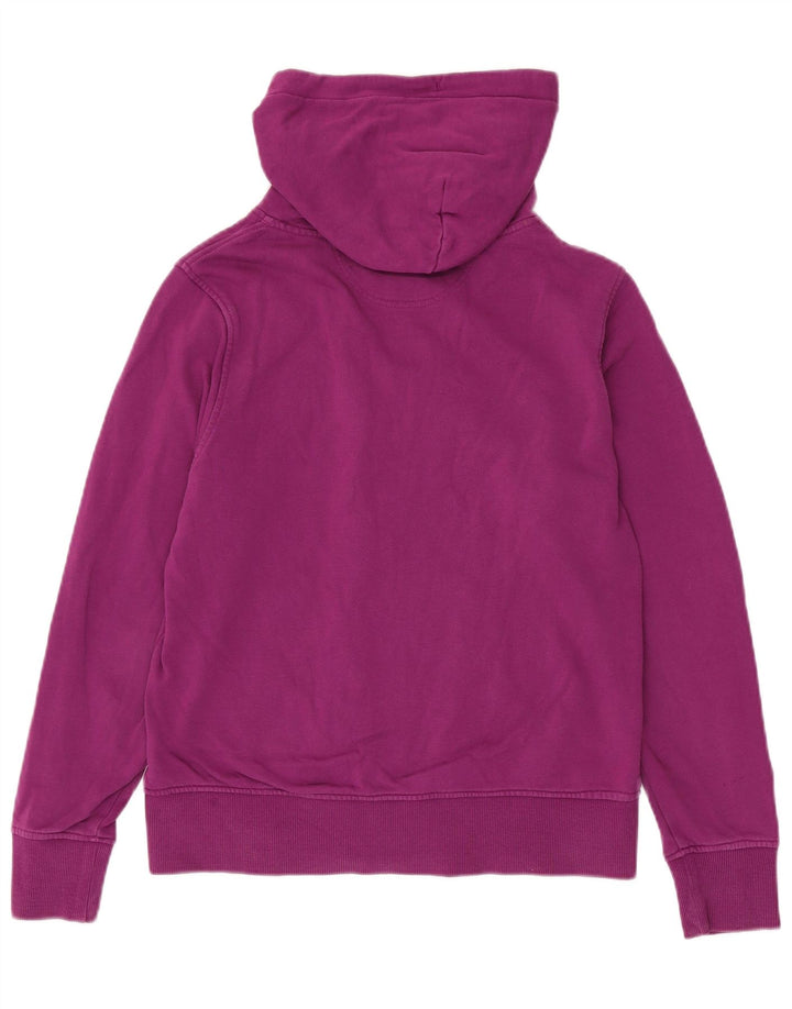 LOTTO Suéter con capucha y cremallera gráfica extragrande para mujer UK 10 Small Granate